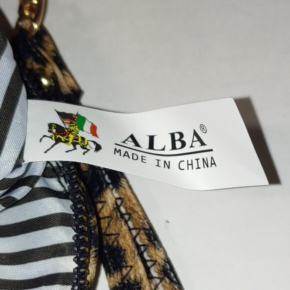 ALBA Leopard Envelope Clutch Crossbody Bag Brown - Picture 8 of 8